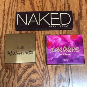 Three eyeshadow pallets